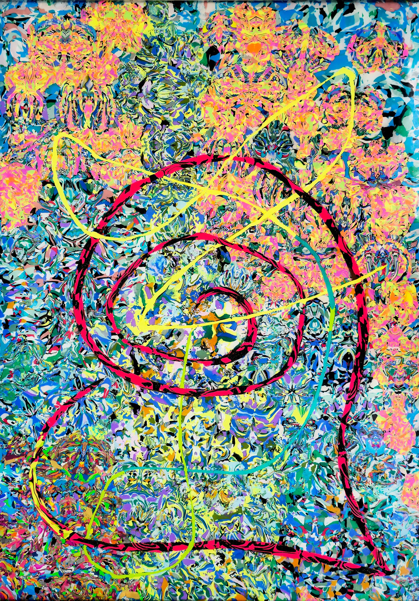 "Snale in Love" Clay Painting