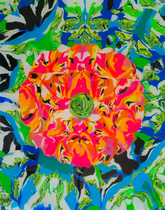 "Flower Power 3.0" Clay Painting