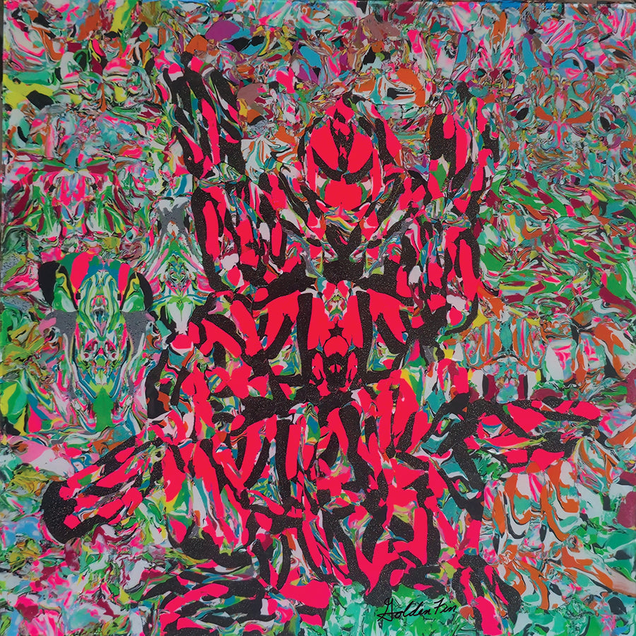 "Samurai Dragon" 10" x 10" Print