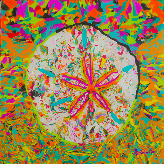 "Sand Dollar Day" 10" x 10" Print